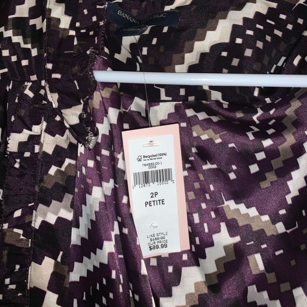 banana republic, long silky dress